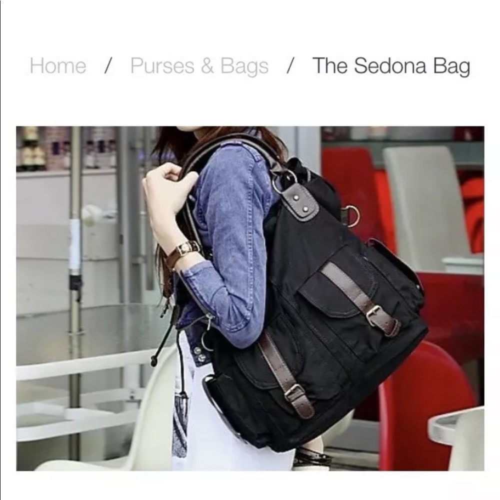 Grace Callie Designs “The Sedona” black shoulder bag handbag purse NEW